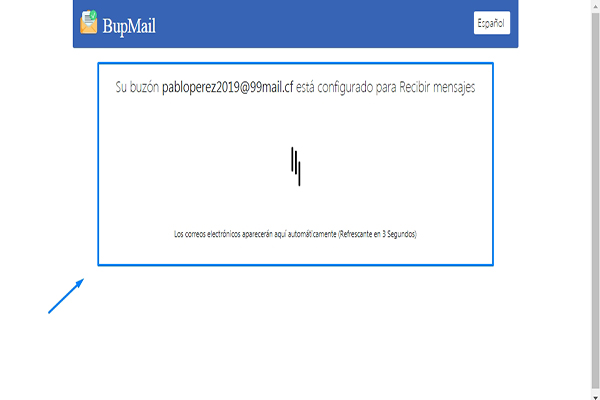 email temporal bupmail